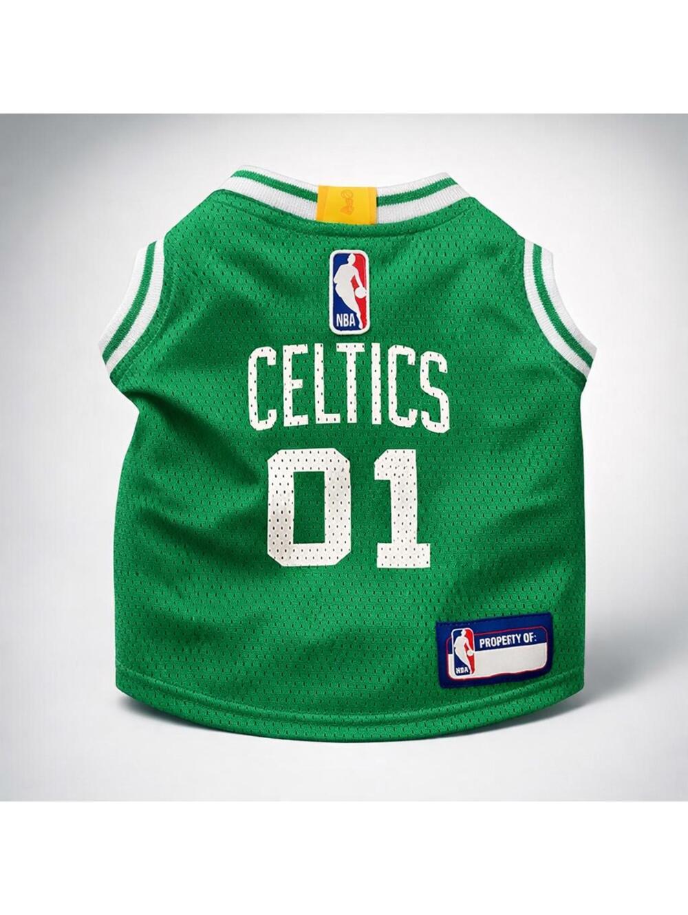 Pets First Boston Celtics NBA Dog Jersey Green Size Small